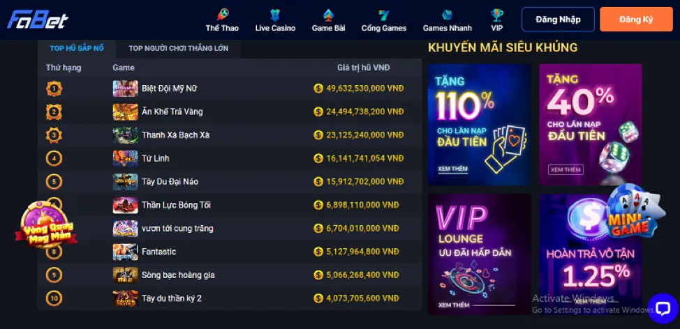 Hình ảnh các chương trình khuyến mãi và ưu đãi VIP của i9bet141